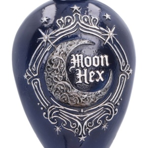 Decoratiune suspendata sticluta de potiuni Moon Hex 9,8 cm - House of Obscura - Img 2
