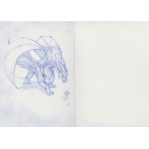 Felicitare zana si dragon Prieteni inaripati - Img 2