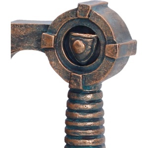 Halba finisaj bronz Viking For The Gods,12 cm, cupa detasabila din inox - Img 6