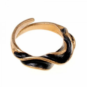 Inel din bronz Wendel, reproducere istorica - Img 2