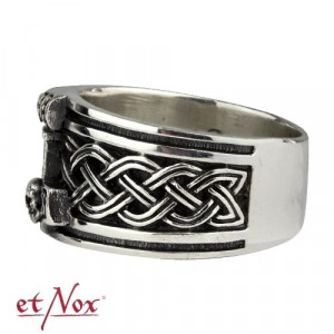 Inel otel inoxidabil Ciocanul lui Thor cu Nod Celtic 1.3cm - Img 4