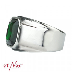 Inel otel inoxidabil cu piatra de zirconiu verde Simply Green 1.6cm - Img 3