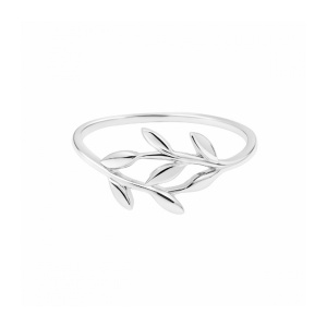 Inel subtire din argint 925 Frunze 1.4 cm