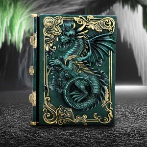Jurnal Dragon's Grimoire cu dragon in relief, 92 pagini, Nemesis Now, 19 cm - Img 5