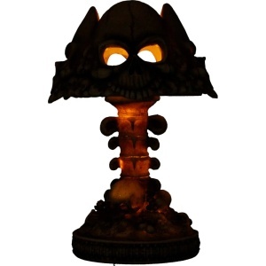 Lampa LED Craniu cu Oase – decor gotic fantasy iluminat, 22.6 cm - Img 6