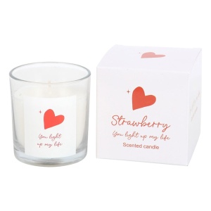 Lumanare parfumata cu aroma de capsuni "You light up my life" - Img 1