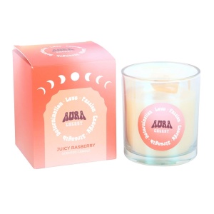 Lumanare parfumata iridescenta Aura Energy - Juicy Raspberry