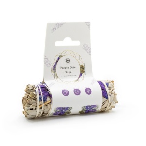 Manunchi de Salvie Alba pentru fumigatii - Purple Daze 10cm