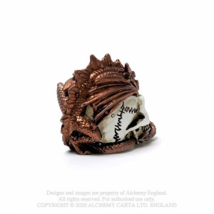 Mini statueta dragon pe craniu 3.6cm - Img 4