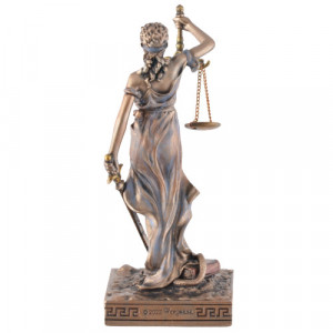 Mini statueta zeita dreptatii Justitia 10cm - Img 6