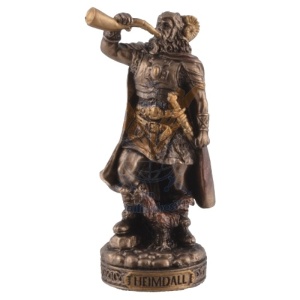 Mini statueta zeu nordic Heimdall 9 cm - Img 1