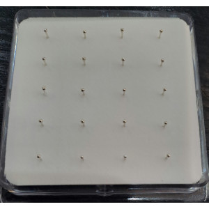 O bucata cercel studs piercing pentru nas din argint Bilute - Img 3