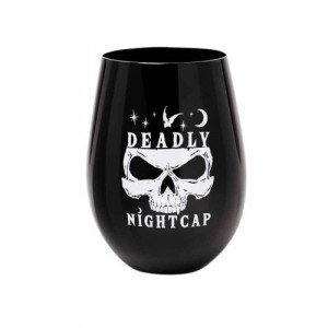 Pahar de vin negru Deadly Nightcap 540 ml