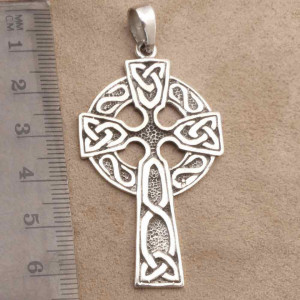 Pandantiv argint Cruce Celtica 6.3 cm