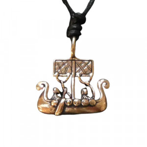 Pandantiv bronz Corabie Vikinga, 2.7 cm