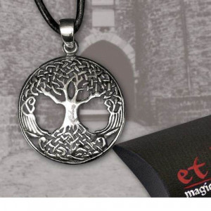 Pandantiv din argint Arborele Vietii 2,5 cm, talisman pentru armonie cu divinul - Img 3