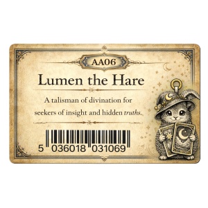 Pandantiv Iepurasul Lumen cu Carti de Tarot - Academia Artelor Arcane - Img 2