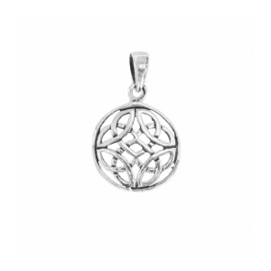 Pandantiv Nod Celtic din Argint 925 – Simbol Protectie, Eternitate si Conexiune Spirituala Ø14mm