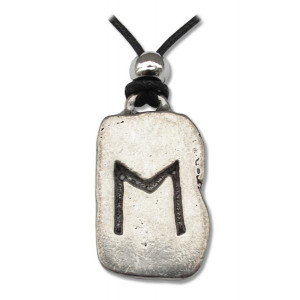 Pandantiv runa Ehwaz, talisman pentru comunicare, 2.5cm