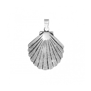 Pandantiv Scoica Saint-Jacques, argint 925 – frumusete si renastere, 1.7 cm