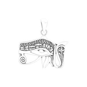 Pandantiv talisman din argint Ochiul lui Horus 2.1 cm