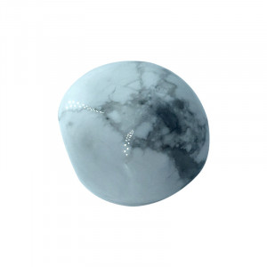 Piatra semipretioasa Howlit, 1 buc de 3 cm, talisman pentru Calm