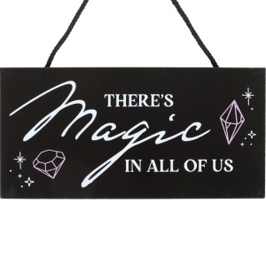 Placuta decorativa cu mesaj There's Magic in All of Us 10x20 cm - Img 3