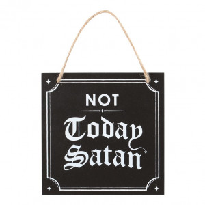 Placuta decorativa Not today Satan 12 cm