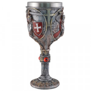 Pocal Cavaler Cruciat in Lupta 18cm 150ml - Img 2