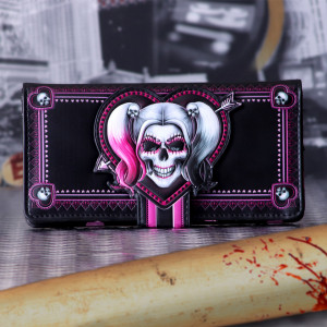 Portofel lung embosat Harley Quinn, Little Monster 18.5 cm - Img 4
