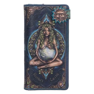 Portofel lung embosat Mother Earth (18.5 cm)