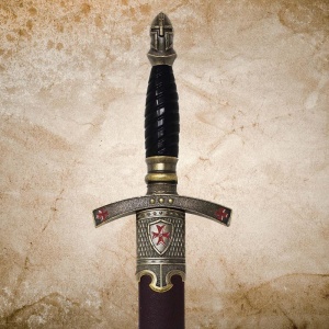 Pumnal Decorativ Medieval cu Teaca – Stil Cavaleresc, 40 cm