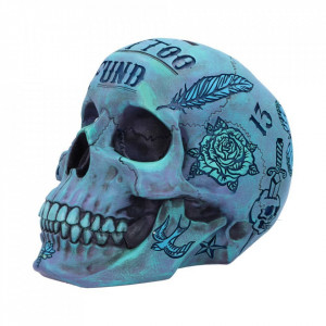 Pusculita craniu Tattoo Fund ( Albastru ) - Img 2