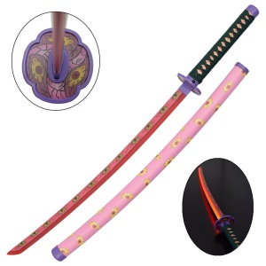 Sabie decorativa cu led katana Demon Slayer - Kokushibou / Tsugikuni Michikatsu 98 cm