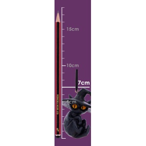 Set 2 decoratiuni suspendate pisici negre Curse and Claw 7 cm - Whisper Wood - Img 8