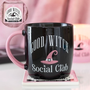 Set cana ceramica si suport Good Witch Social Club, capacitate 340 ml - Img 6
