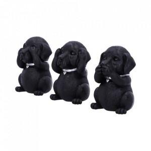 Set statuete Trei Labradori intelepti 8.5cm - Img 2