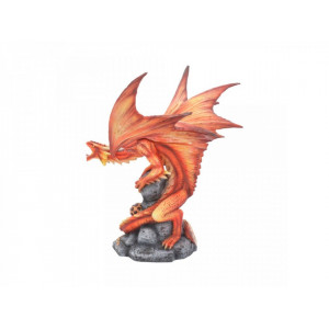Statueta Age of Dragons - Dragon de foc adult - Anne Stokes - 24cm - Img 3