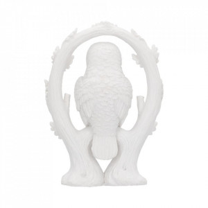 Statueta bufnita alba Imbratisare 10.9cm - Img 3