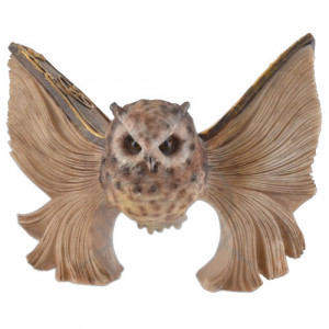 Statueta Bufnita cu aripi in forma de carte 21 cm
