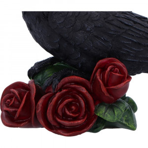 Statueta corb Rose of the Raven 14 cm - Img 3