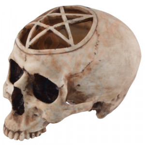 Statueta Craniu cu Pentagrama 19 cm - Img 2