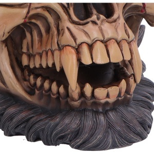 Statueta craniu Hall of Horrors: The Beast of the Moon – decor gotic si decor fantasy, 16 cm - Img 5