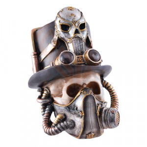Statueta Craniu Steampunk Mad 25 cm - Img 4