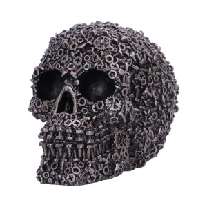 Statueta Craniu suruburi – decor gotic si decor fantasy, 12 cm - Img 2