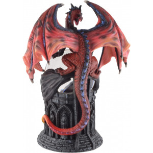 Statueta cu glob dragon Pazitorul Cristalului 20cm - Img 4