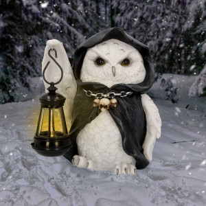 Statueta cu led bufnita alba Reapers Flight 17cm - Img 7