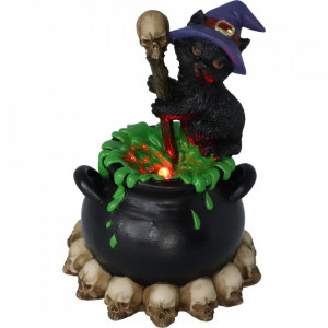 Statueta cu led Pisicuta Vrajitoare Spook 12 cm - Img 6