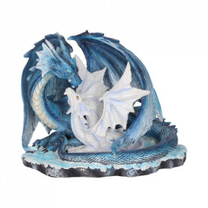 Statueta dragon cu pui Iubire de mama 18cm