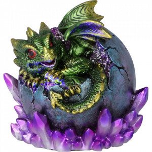 Statueta dragon Emerald Hatchling 12.5cm - Img 6